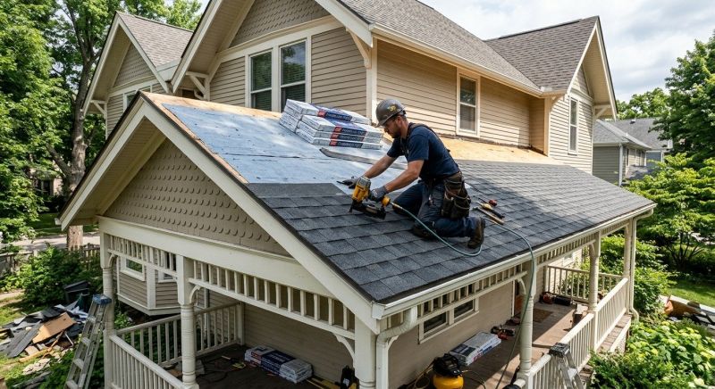 A Frame Roof Installation in Boston, MA